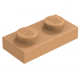 LEGO lapos elem 1x2, középsötét testszínű (3023)